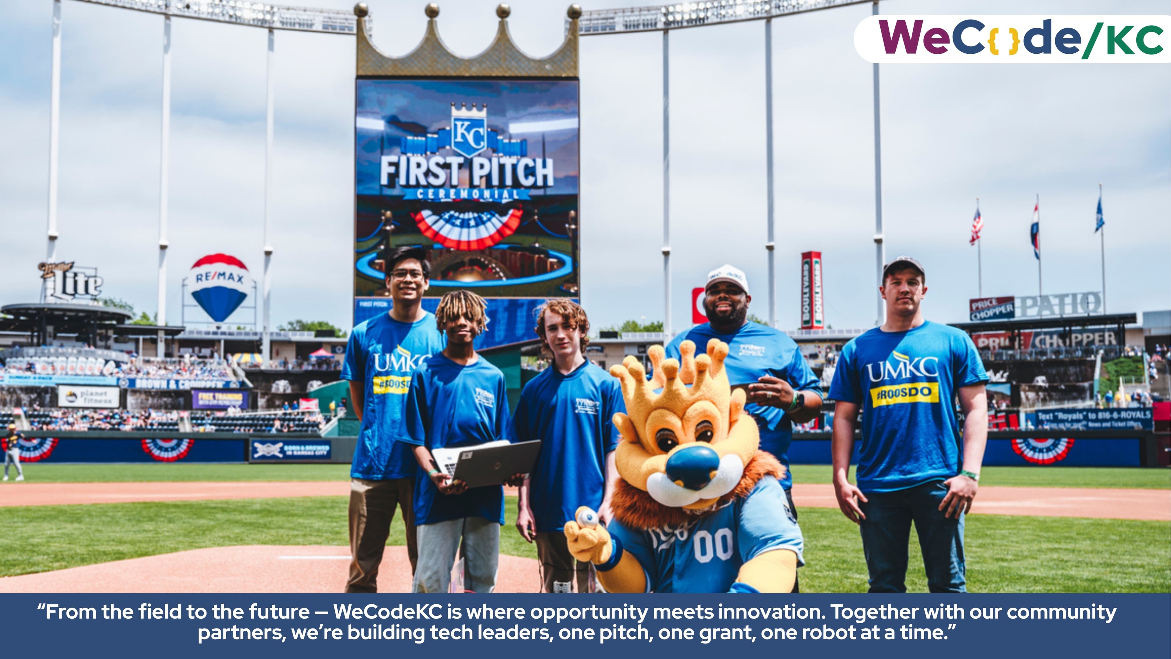 WeCode KC Royals First Pitch