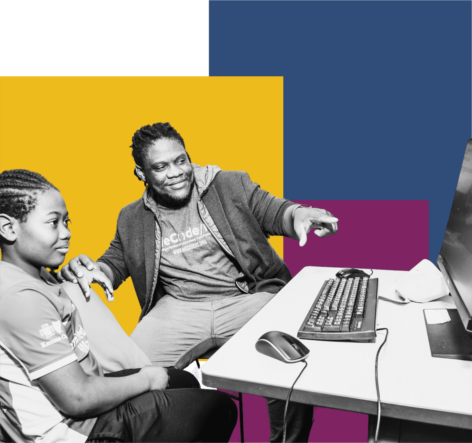 WeCode KC staff and student