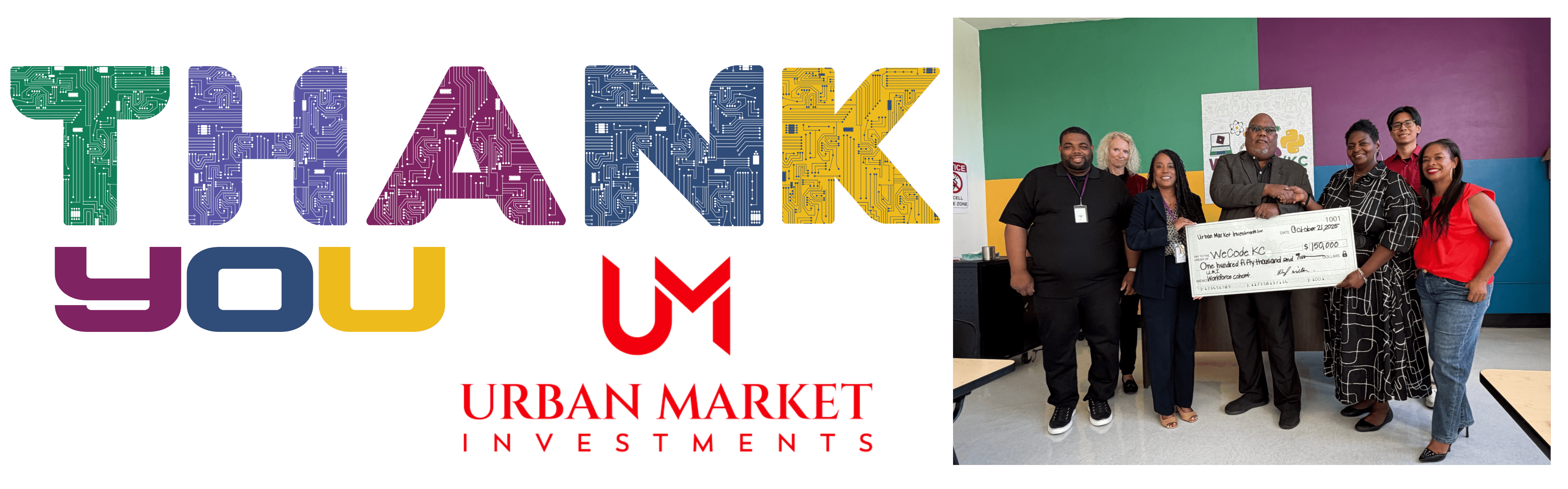 Urban Market Investments Thank You